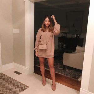 The Group by Babaton Fleece Sweater Dress